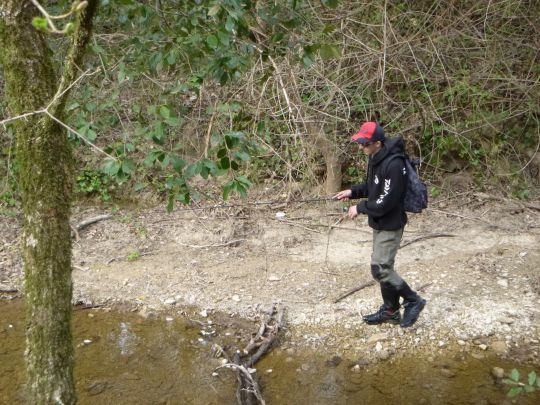 De longues marches pour prospecter différents spots