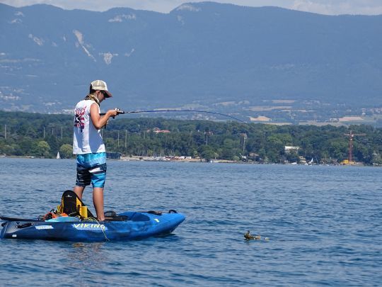 En bateau, mais aussi en kayak !