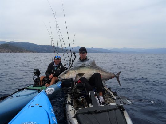 Il est possible de prendre de gros poissons en kayak de pêche