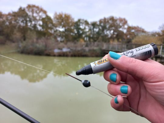 un marqueur pour colorer l'antenne 