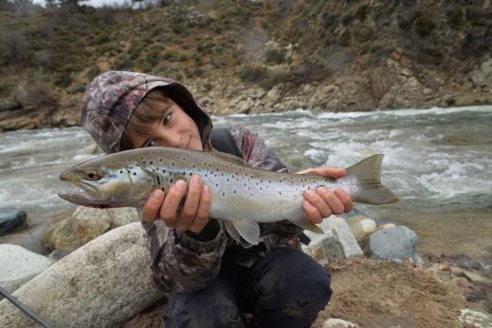 Superbe coup de ligne pour Marc du haut de ses 8ans