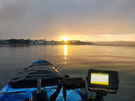 Pesca de calamares y sepias desde kayak