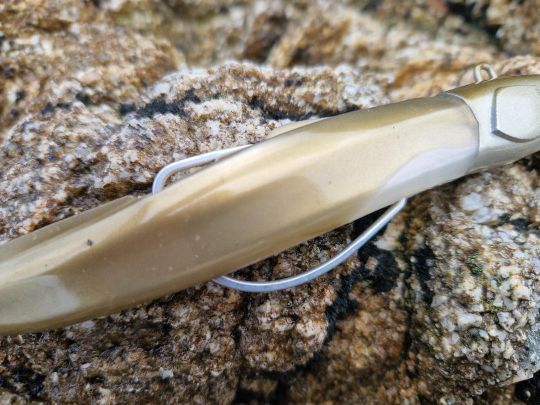 Mais aussi l'hameçon texan qui permet de pêcher au plus proche du fond en limitant les risques d'accrochage.