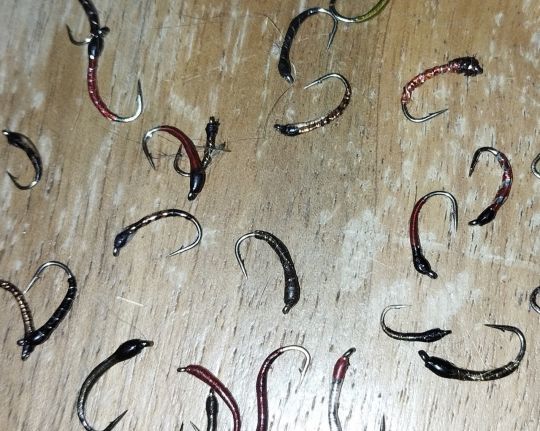 Les nymphes utilisées pour la pêche du corégone ou lavaret