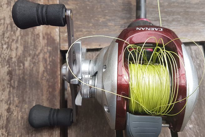 Peluca de trenza en un carrete de casting