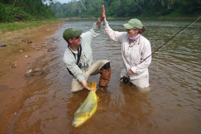 Exitoso guiado en Colombia con un bonito dorado