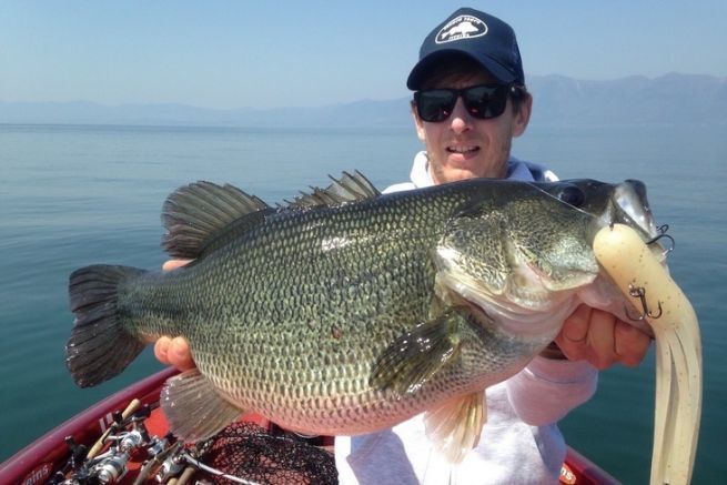Big Bass del lago Biwa, Japón.