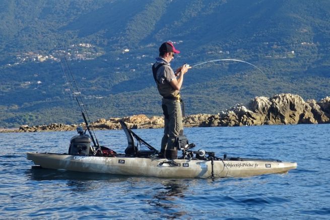 Pesca en kayak en el Mediterrneo