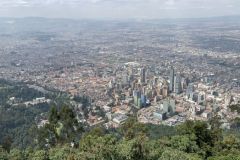 Vista de Bogot desde Monserrate, Colombia.