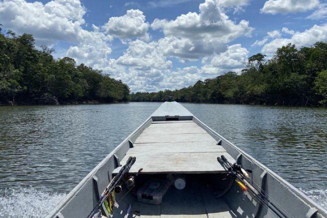 Pesca del pavn en Colombia: da 2 y 3, descubrimiento del campamento de pesca