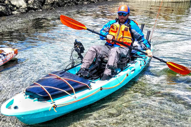 Pesca en kayak, ropa para protegerse de las salpicaduras