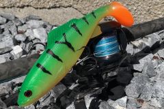 Illex Sucker Punch, ¡un señuelo diseñado para acechar grandes lucios! El Sucker Punch mide 19 cm.
