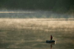 Pesca en el lago de Saint-Pardoux
