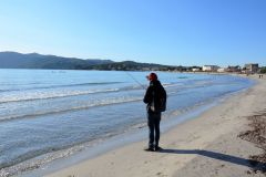 Pesca en las playas de arena
