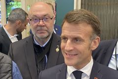 St�phane TRAVERT con Emmanuel MACRON en el Salon de l'Agriculture hace 15 d�as