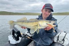 Pesca del lucioperca con tubo flotador