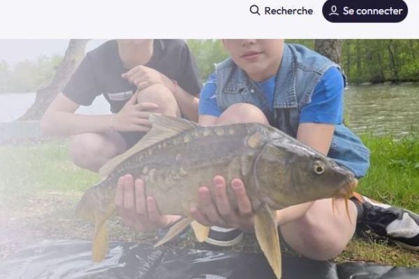 Los niños pescando
