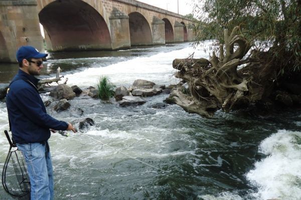 Pescar en el Loira en Nevers