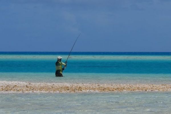 Pesca en el archipilago de Tuamotu